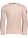 Wappen Patch Round Sweatshirt Ivory Pink - STONE ISLAND - BALAAN 2