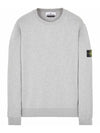 Wappen Patch Crew Neck Sweatshirt Grey - STONE ISLAND - BALAAN 2