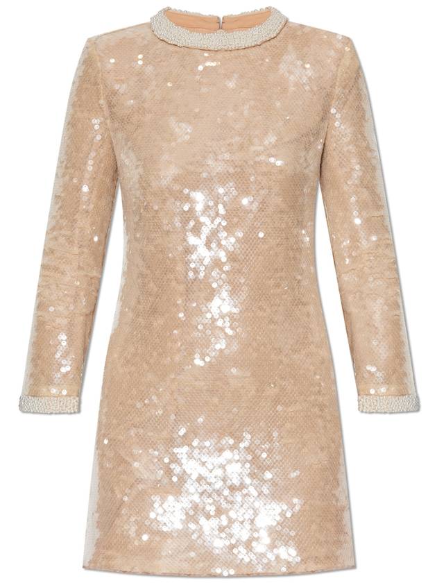 Self Portrait Sequin Dress, Women's, Beige - SELF PORTRAIT - BALAAN 1