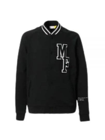 Logo Varsity Jacket Black - MONCLER - BALAAN 2