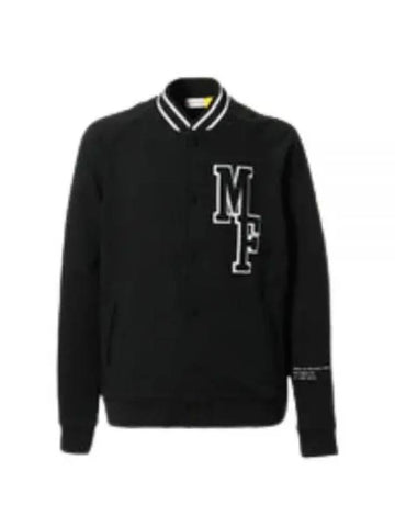 8G00006 899OJ 999 FRGMT Logo Varsity Jacket - MONCLER - BALAAN 1