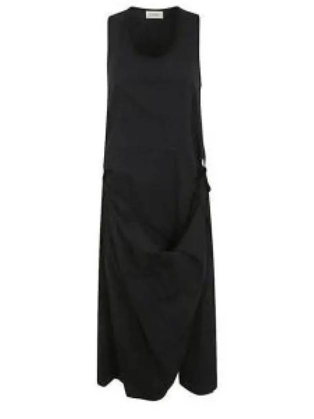 Sleeveless Wrap Midi Dress Midnight Indigo - LEMAIRE - BALAAN 2