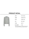 Face Patch Crop Cardigan Light Grey Melange - ACNE STUDIOS - BALAAN 6