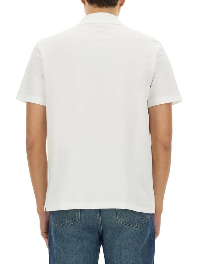 Carter Cotton Polo Shirt White - A.P.C. - BALAAN 4