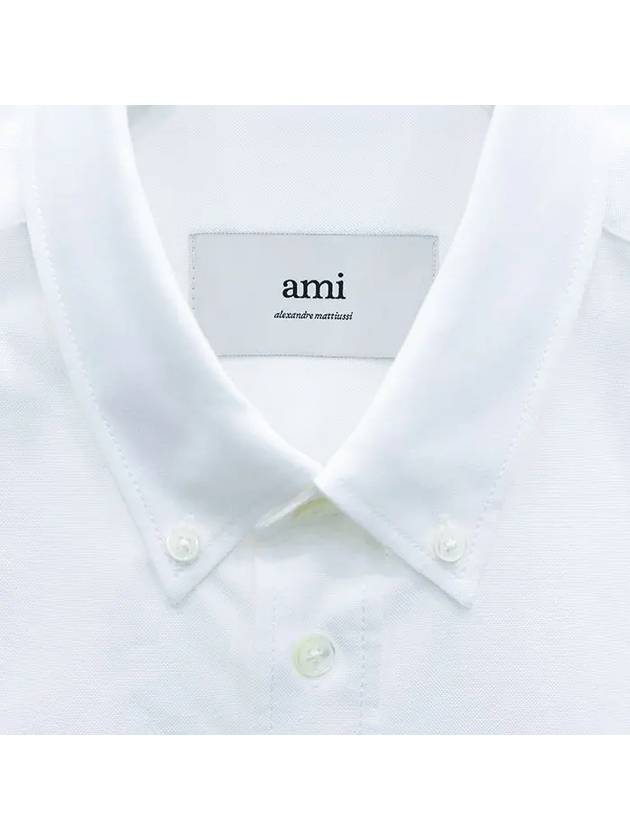 De Coech Long Sleeve Shirt White - AMI - BALAAN 3