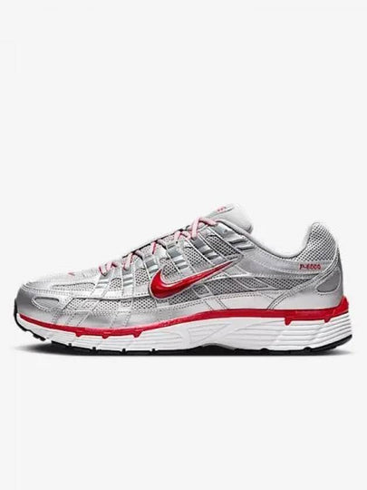 P 6000 Metallic Low Top Sneakers Metallic Silver - NIKE - BALAAN 2