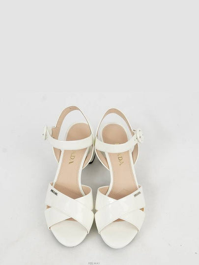 patent sandals white 37 74216 - PRADA - BALAAN 2