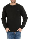 Fairview Face Patch Crew Neck Sweatshirt Black - ACNE STUDIOS - BALAAN 3