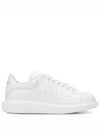 Oversized Leather Tab Low Top Sneakers White - ALEXANDER MCQUEEN - BALAAN 2