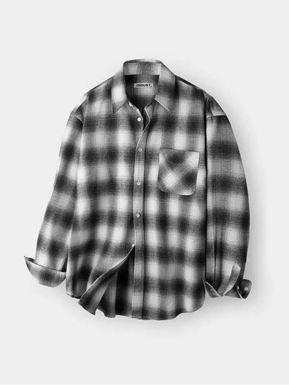 Ray Check Long Sleeve Shirt Black - INDUST - BALAAN 2