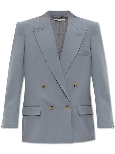 Stella McCartney Double-breasted Blazer, Women's, Grey - STELLA MCCARTNEY - BALAAN 1