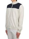 Bridge Hybrid Knit Sweater Light Grey Melange - J.LINDEBERG - BALAAN 4