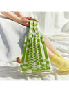 tote bag grid green - PLEATSMAMA - BALAAN 1