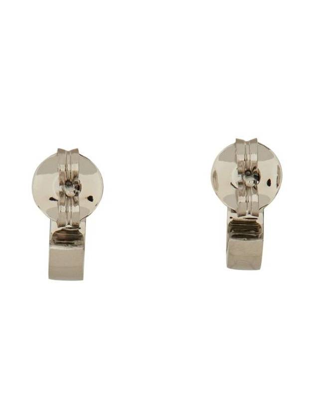 Mm6 Maison Margiela Logo Earrings - MAISON MARGIELA - BALAAN 3