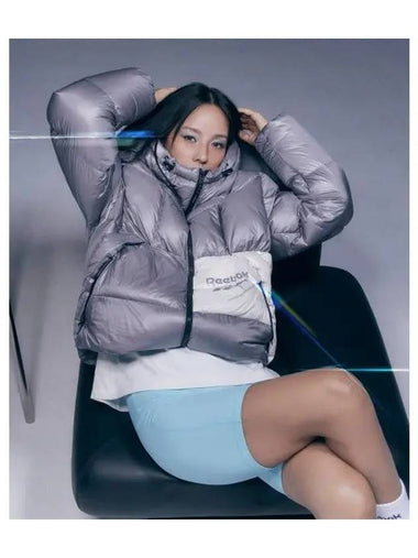 Hyori Lee wearing pump down jacket gray - REEBOK - BALAAN 1