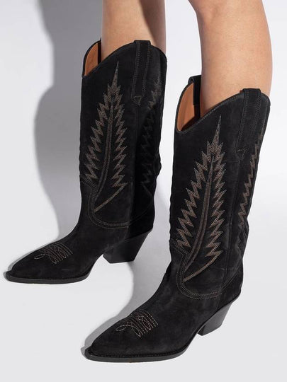 Paris Texas ‘Rosario’ Heeled Cowboy Boots, Women's, Black - PARIS TEXAS - BALAAN 2