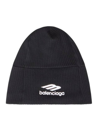 Logo Beanie Black - BALENCIAGA - BALAAN 1