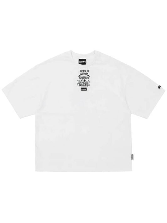 Total Logo Embroidered T Shirt WHITE - AJOBYAJO - BALAAN 1