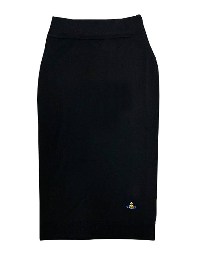 Women's Bea Wool Knit Pencil Skirt Black - VIVIENNE WESTWOOD - BALAAN 3