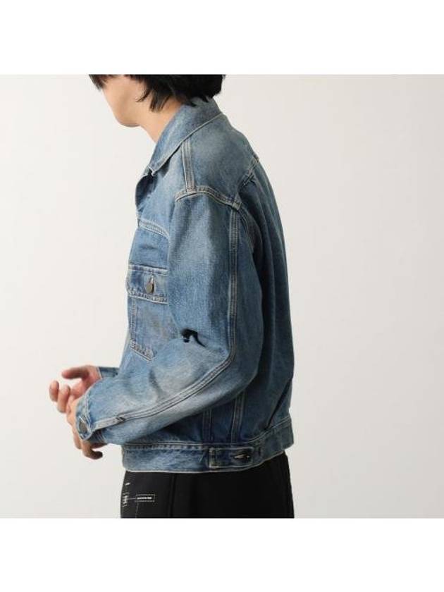 Four Stitch Denim Jacket Blue - MAISON MARGIELA - BALAAN 4