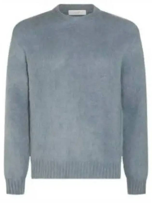 Mohair Jumper Knit Top Powder Blue - GOLDEN GOOSE - BALAAN 2