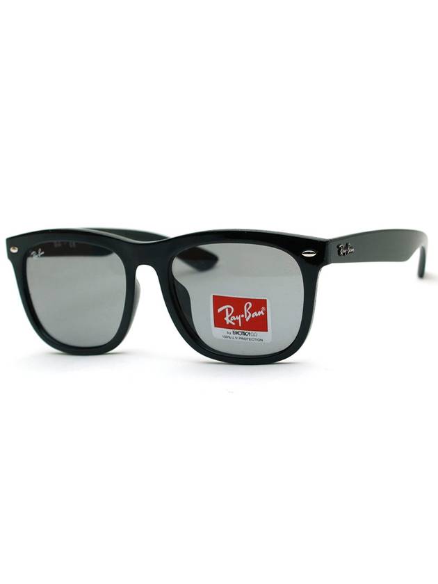 Eyewear Square Frame Sunglasses Black Dark Grey - RAY-BAN - BALAAN 2