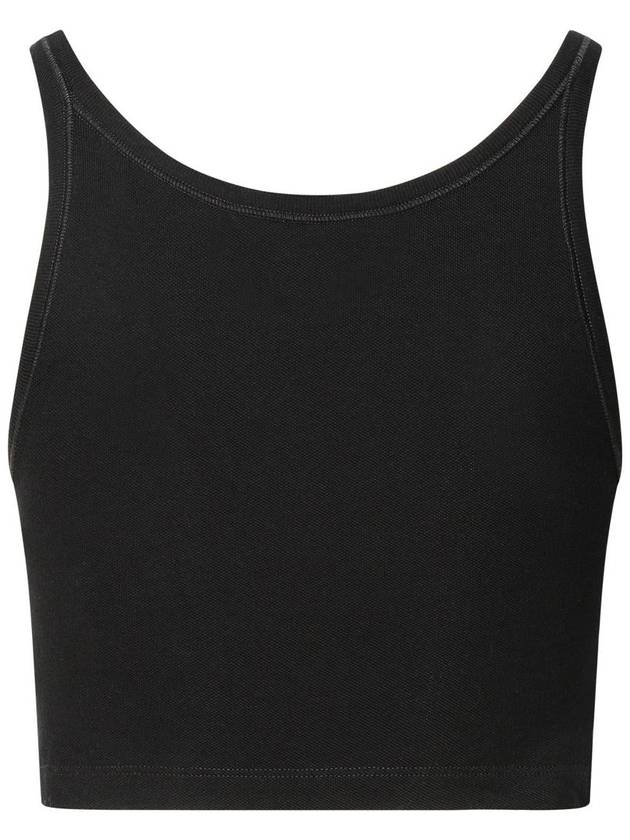 Logo Print Crop Tank Top PWAD060S24FAB0021003 - PALM ANGELS - BALAAN 4