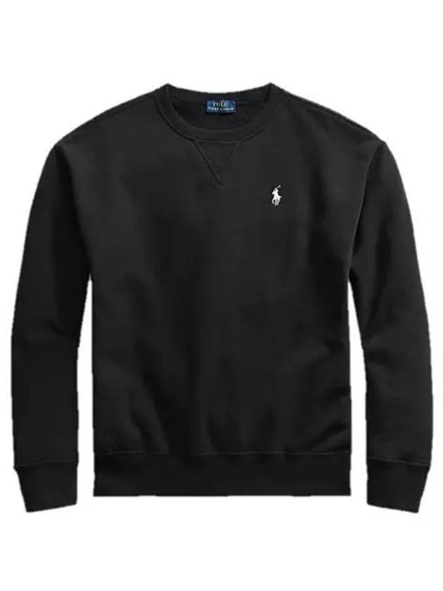 Embroidered Logo Pony Sweatshirt Black - POLO RALPH LAUREN - BALAAN 2