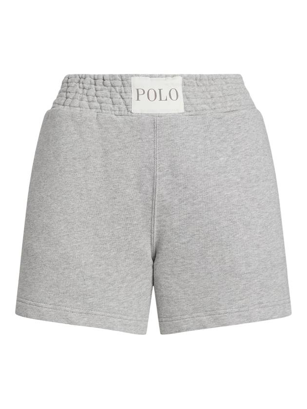 Women's Logo Fleece Shorts Grey - POLO RALPH LAUREN - BALAAN 1