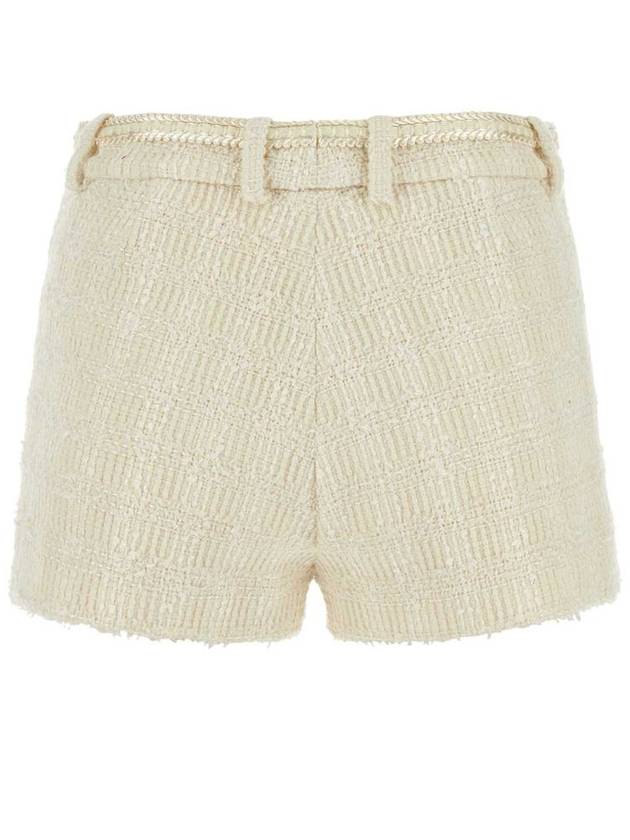 Wool Tweed Shorts Ivory - GUCCI - BALAAN 3