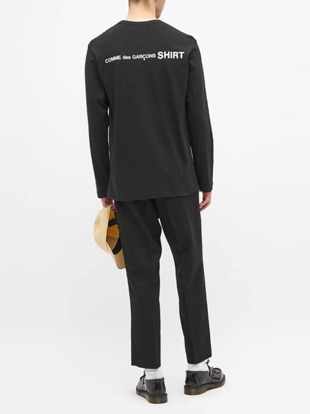 Shirt Logo Long Sleeve T Black W28115 1 - COMME DES GARCONS - BALAAN 3