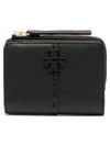 McGraw Leather Half Wallet Black - TORY BURCH - BALAAN 2