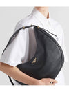 Large Leather Shoulder Bag Black - PRADA - BALAAN 4