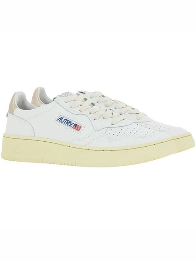 Medalist Goatskin Low Top Sneakers Gold White - AUTRY - BALAAN 2