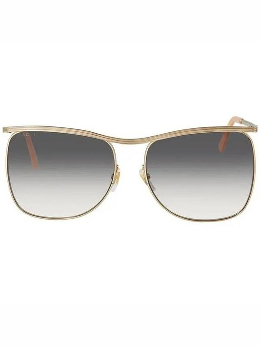 Eyewear Square Metal Sunglasses Gray - GUCCI - BALAAN.