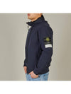 Wappen Patch Soft Shell Hooded Jacket Navy - STONE ISLAND - BALAAN 3