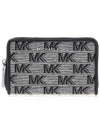 Logo Zip Around Card Wallet Grey - MICHAEL KORS - BALAAN 2