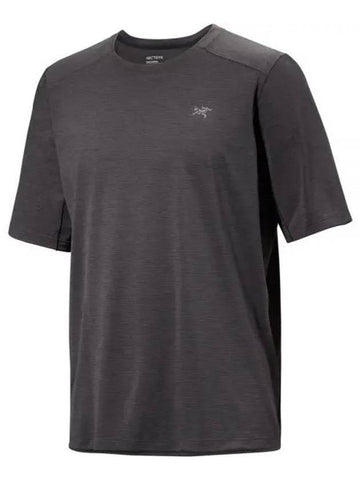 Cormac Crew Neck Short Sleeve T-Shirt Black Heather - ARC'TERYX - BALAAN 1