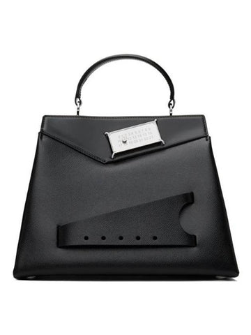 Snatched Handbag Small Tote Bag Black - MAISON MARGIELA - BALAAN 1