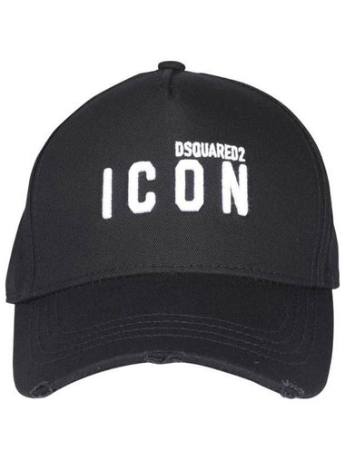 Branded Baseball Cap Men's Black - DSQUARED2 - BALAAN 1