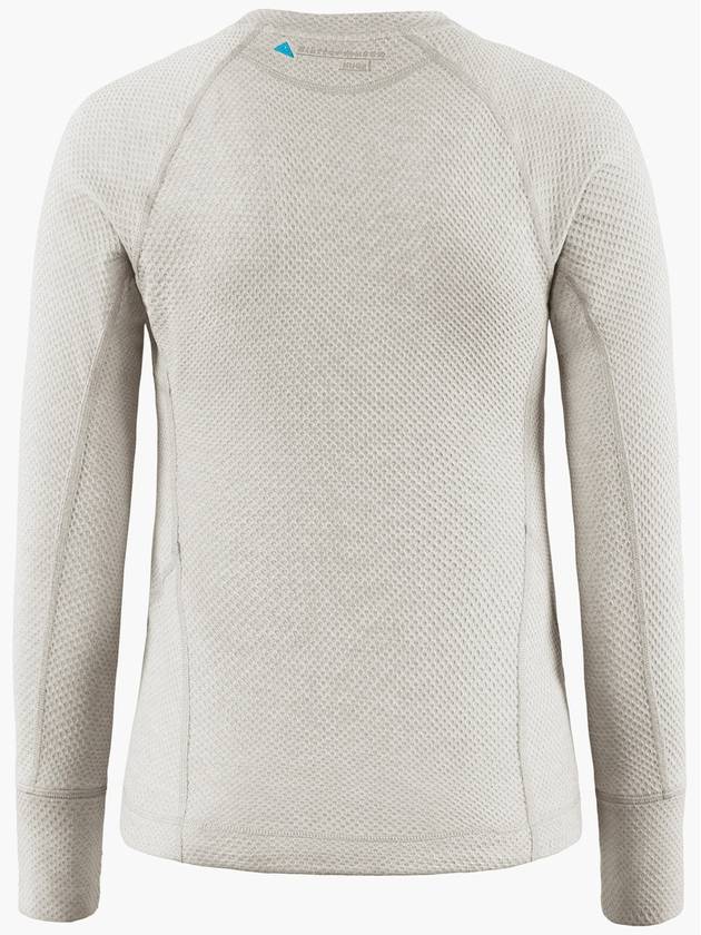 Women's Huge Crew Neck Long Sleeve T-Shirt White Clay - KLATTERMUSEN - BALAAN 3