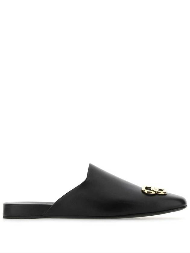 BB Logo Leather Mule Black - BALENCIAGA - BALAAN 2