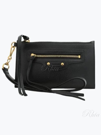 Neo Classic Grained Calfskin Clutch Bag Black - BALENCIAGA - BALAAN 2