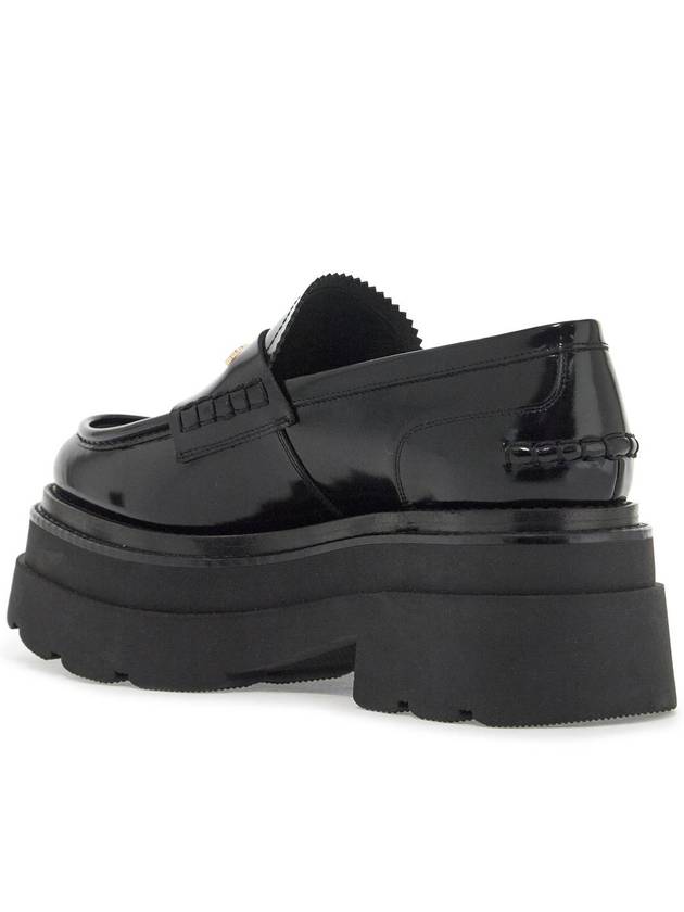 CARTER leather platform loafers black - ALEXANDER WANG - BALAAN 4