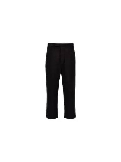 Men's Corduroy Straight Pants Black - THOM BROWNE - BALAAN 2