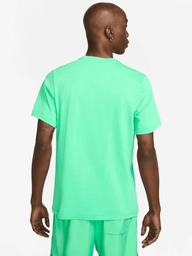 Sportswear Club Short Sleeve T-Shirt Green - NIKE - BALAAN 3