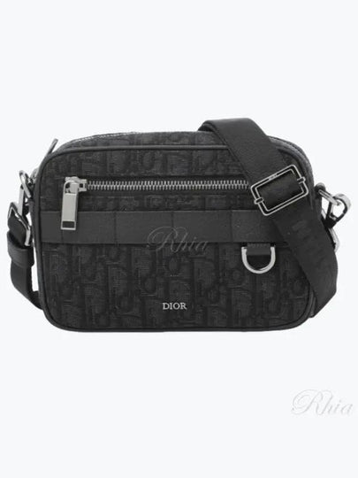 Safari Mini Oblique Jacquard Messenger Bag Black - DIOR - BALAAN 2