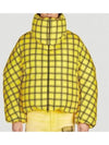 Men s oversized check down jacket yellow PIMU0030Y0UTN909BCY56 - MARNI - BALAAN 2