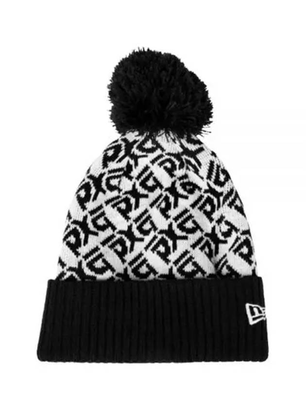 Infinite Logo Jacquard Knit Beanie H 60294266 - PXG - BALAAN 1