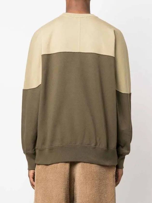 Howley Logo Two-Tone Sweatshirt Khaki - ISABEL MARANT - BALAAN 5